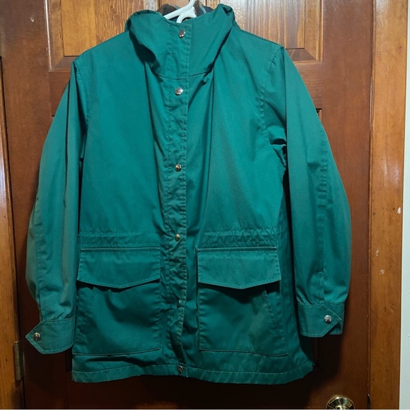 VTG Maine Guide Ladies Choice by Congress Raincoat Utility Jacket USA Made Sz 14 - Picture 1 of 15